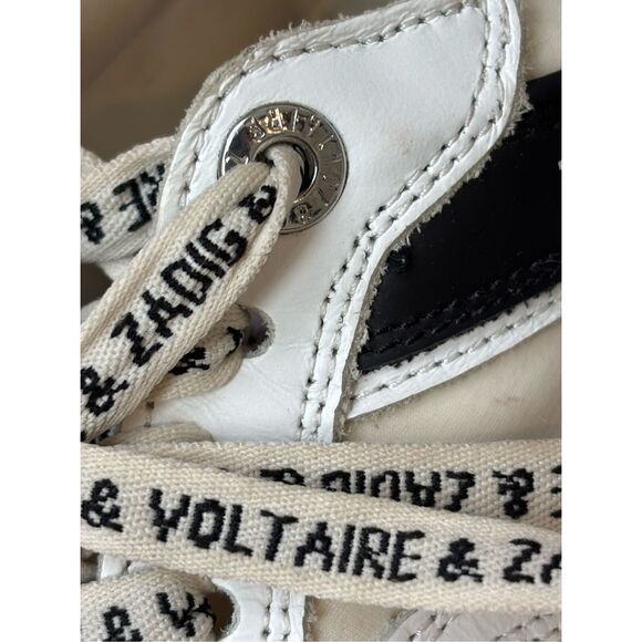 ZADIG&VOLTAIRE  Future Contrast Strap Sneakers, Sz 40 Us 9/9.5 $400 - Picture 2 of 12